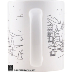 Kaffeetasse "Erzgebirge-Palast" - weiß - Edition 2021