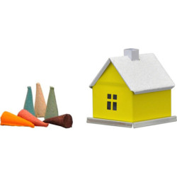 Metal Smoking Hut - Unicolor "Yellow" - 6,5 cm / 2.6 inch