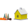 Metal Smoking Hut - Unicolor "Yellow" - 6,5 cm / 2.6 inch