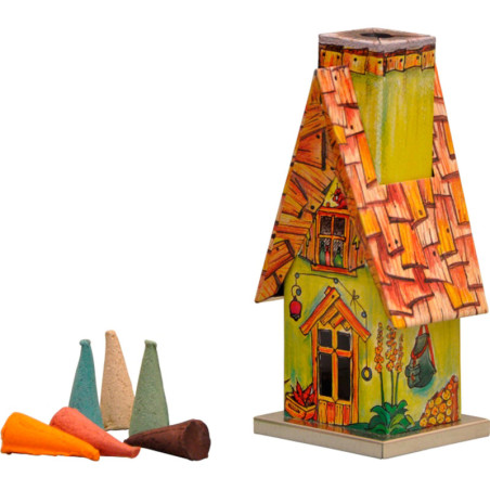 Metall-Räucherhaus Waldhütte - 11,5 cm