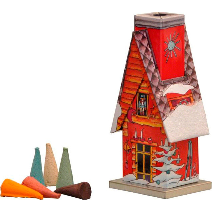 Metall-Räucherhaus Lichterhütte - 11,5 cm