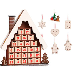 Set Räucher-Adventskalender mit Bestückung - 46 cm