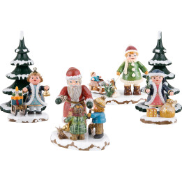 Bescherung der Winterkinder mit dem Weihnachtsmann (Hubrig)