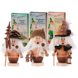 Bundle - Three Ulbricht Mini Gnomes plus three packs of incense
