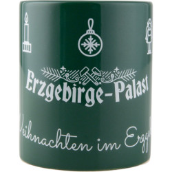Coffee Mug "Erzgebirge-Palast" - green