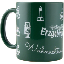 Coffee Mug "Erzgebirge-Palast" - green