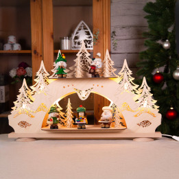 Collector Candle Arch wit two Levels - Ulbricht Micro Gnomes - 68x43 cm / 26.8x16.9 inch