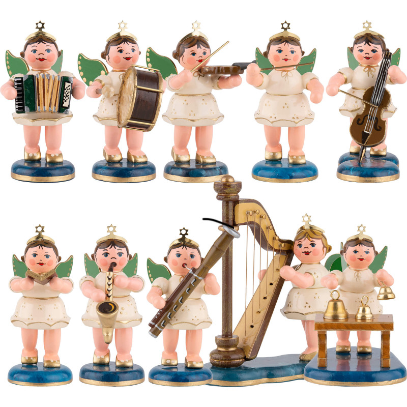 Heavenly Sounds - Hubrig Angel Orchestra Set with 10 Figures
