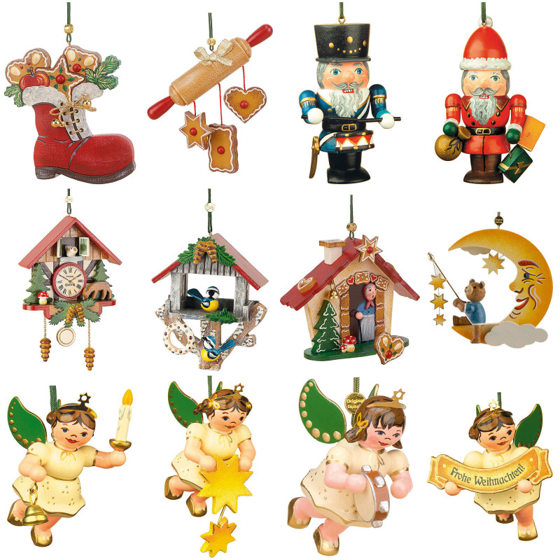 Weihnachtlicher Zauber - 12-teiliges Hubrig Baumschmuck-Set