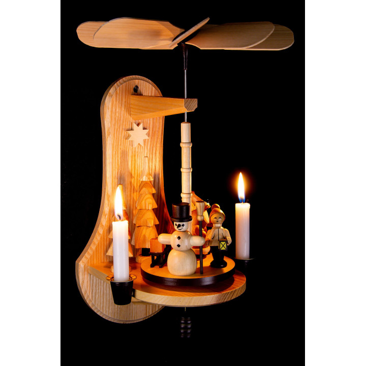 1-Tier Wall Pyramid - Christmas Time - natural - 33,5 cm / 13.2 inch
