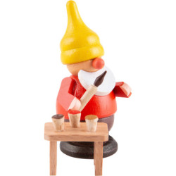 Dwarf with Brush and Paint Pots - 6 cm / 2.4 inch