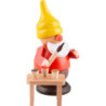 Dwarf with Brush and Paint Pots - 6 cm / 2.4 inch