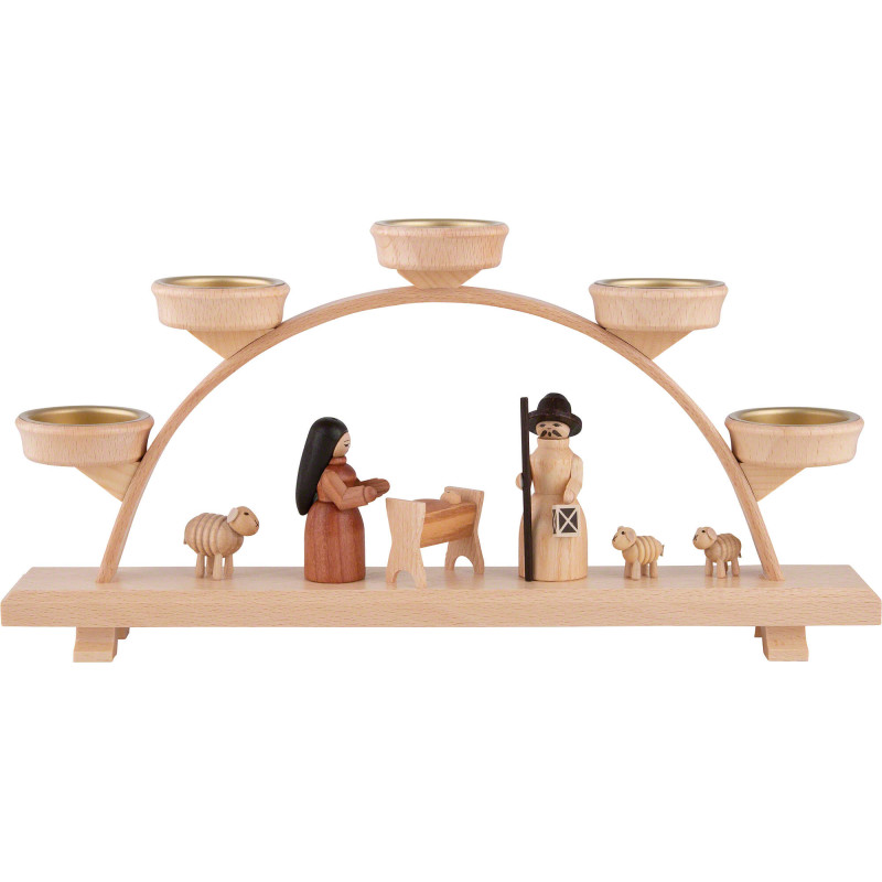 Candle Arch - Nativity Figurines - 32,5x16 cm / 12.8x6.3 inch