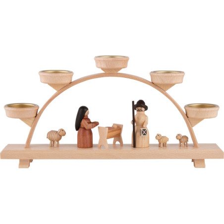 Candle Arch - Nativity Figurines - 32,5x16 cm / 12.8x6.3 inch