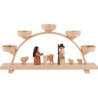 Candle Arch - Nativity Figurines - 32,5x16 cm / 12.8x6.3 inch