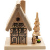 Smoking Hut Santa Claus House - 16 cm / 6.3 inch
