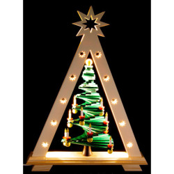 Light Triangle with Step Tree - 36x47,5 cm / 14.2x18.7 inch
