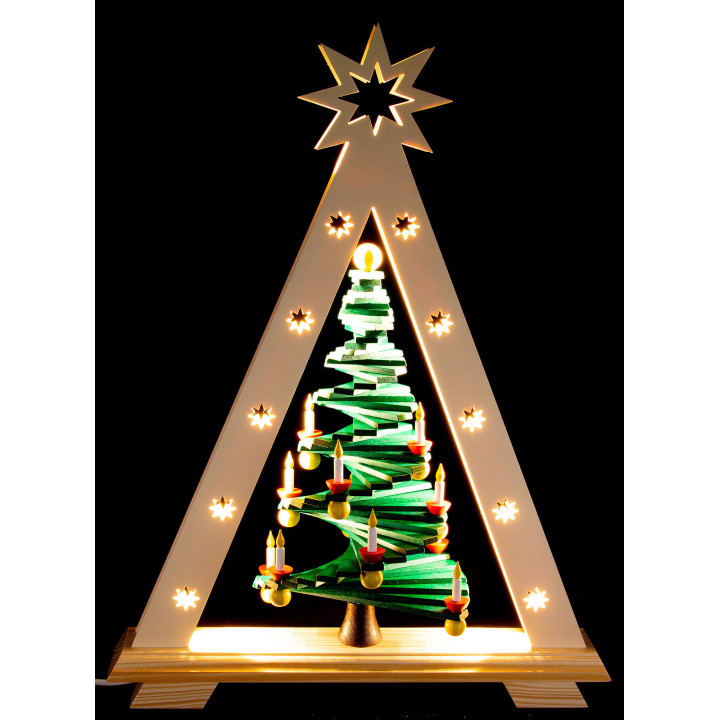 Lichterspitze mit Stufenbaum - 36x47,5 cm