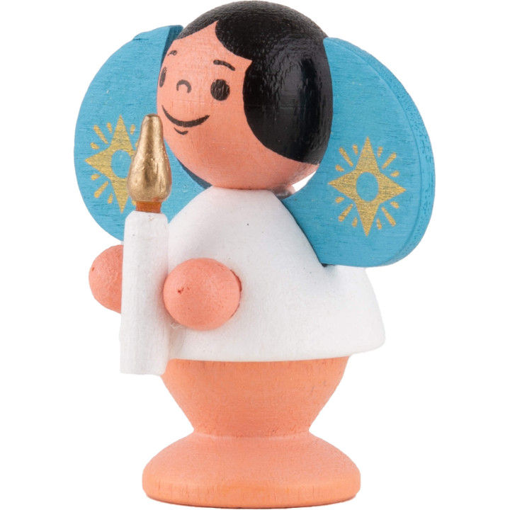 Sternengel mit Kerze bunt - 4,5 cm