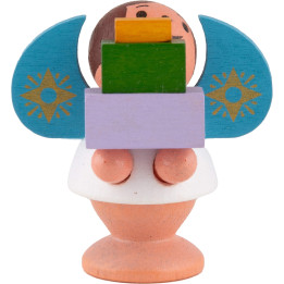Sternengel mit Geschenken bunt - 4,5 cm