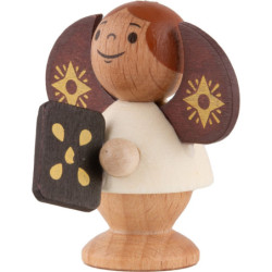 Star Angel with Gingerbread - Natural - 4,5 cm / 1.8 inch