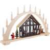 Candle Arch - Santa's House with Gingerbread Kitchen - 76x42,5 cm / 29.9x16.7 inch