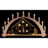 Candle Arch - Santa's House with Gingerbread Kitchen - 76x42,5 cm / 29.9x16.7 inch