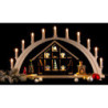 Candle Arch - Santa's House with Gingerbread Kitchen - 76x42,5 cm / 29.9x16.7 inch