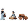 Gewürzhändler 3-teilig farbig - 7 cm