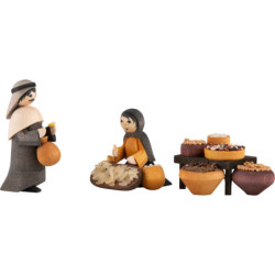 Gewürzhändler 3-teilig gebeizt - 7 cm