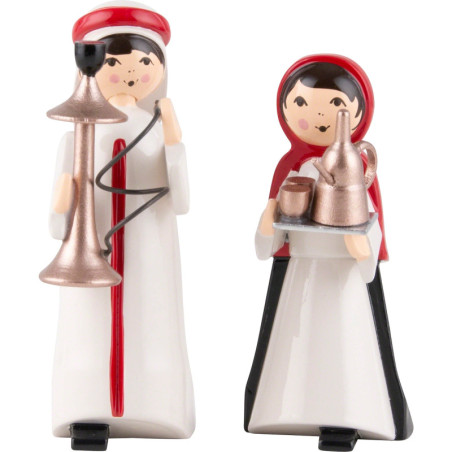 Hookah Couple, Set of Two, Colored - 7 cm / 2.8 inch