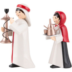 Hookah Couple, Set of Two, Colored - 7 cm / 2.8 inch
