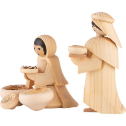 Spice Trader, Set of Two, Natural - 13 cm / 5.1 inch