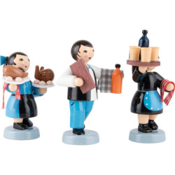 Winter Children Waiter Group - 3 pcs. - blue - 7 cm / 2.8 inch