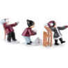 Winterkinder Schneeballkinder 3-teilig lila - 7 cm