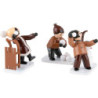 Winterkinder Schneeballkinder 3-teilig braun - 7 cm
