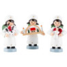Christmas Angel Ore Mountains, Set of Three, Colored - 7 cm / 2.8 inch