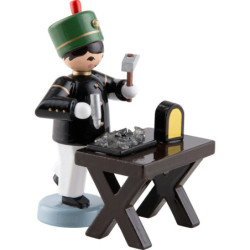 Miner with Cutting Bench, Colored - 7 cm / 2.8 inch