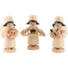 Christmas Angel Ore Mountains, Set of Three, Natural - 7 cm / 2.8 inch