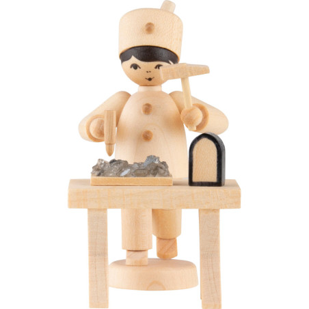 Bergmann mit Scheidebank natur - 7 cm
