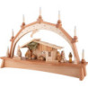 Candle Arch - Nativity with Moving Figurines - 76x52 cm / 29.9x20.5 inch