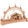 Candle Arch - Nativity with Moving Figurines - 76x52 cm / 29.9x20.5 inch