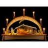 Candle Arch - Nativity with Moving Figurines - 76x52 cm / 29.9x20.5 inch