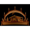 Candle Arch - Nativity with Moving Figurines - 76x52 cm / 29.9x20.5 inch
