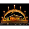 Candle Arch - Nativity with Moving Figurines - 76x52 cm / 29.9x20.5 inch
