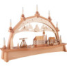 Candle Arch - Miners Parade with Moving Figurines - 76x52 cm / 29.9x20.5 inch