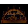 Candle Arch - Forest House with Moving Winter Children - 76x52 cm / 29.9x20.5 inch