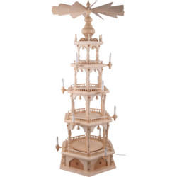 4-stöckige Pyramide unbestückt - 140 cm
