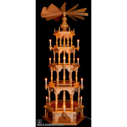 4-stöckige Pyramide unbestückt - 140 cm