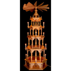 4-stöckige Pyramide unbestückt - 140 cm
